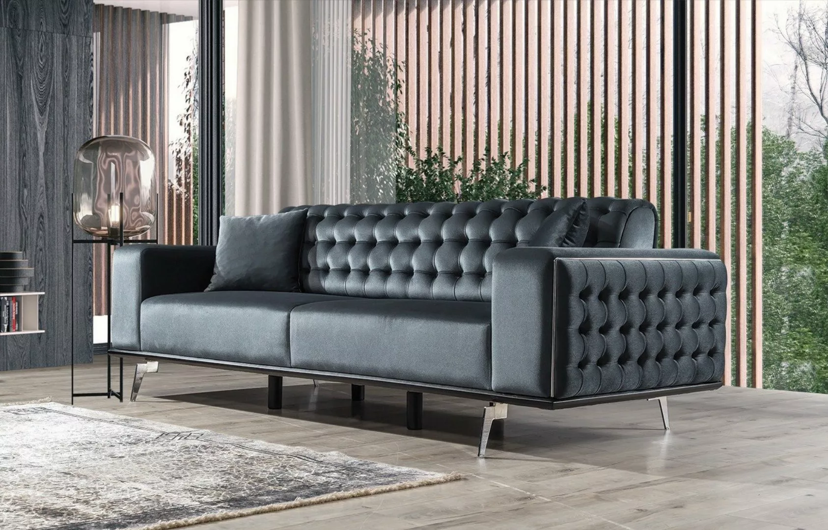 Villa Möbel Sofa Torro, Set, mit Relax-/Bettfunktion durch umklappbare Rück günstig online kaufen