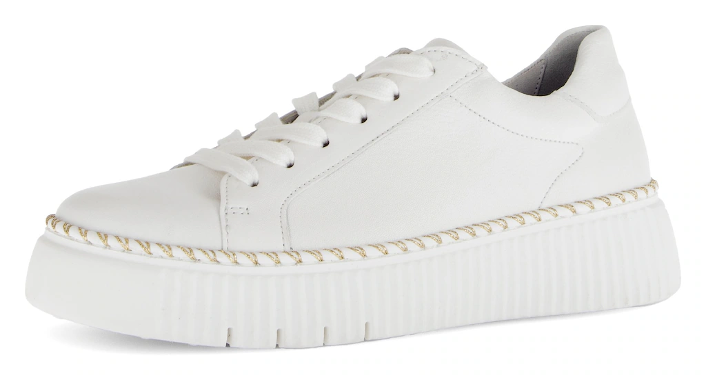 Gabor Plateausneaker, Freizeitschuh, Halbschuh, Schnürschuh mit Kontrast-Ra günstig online kaufen