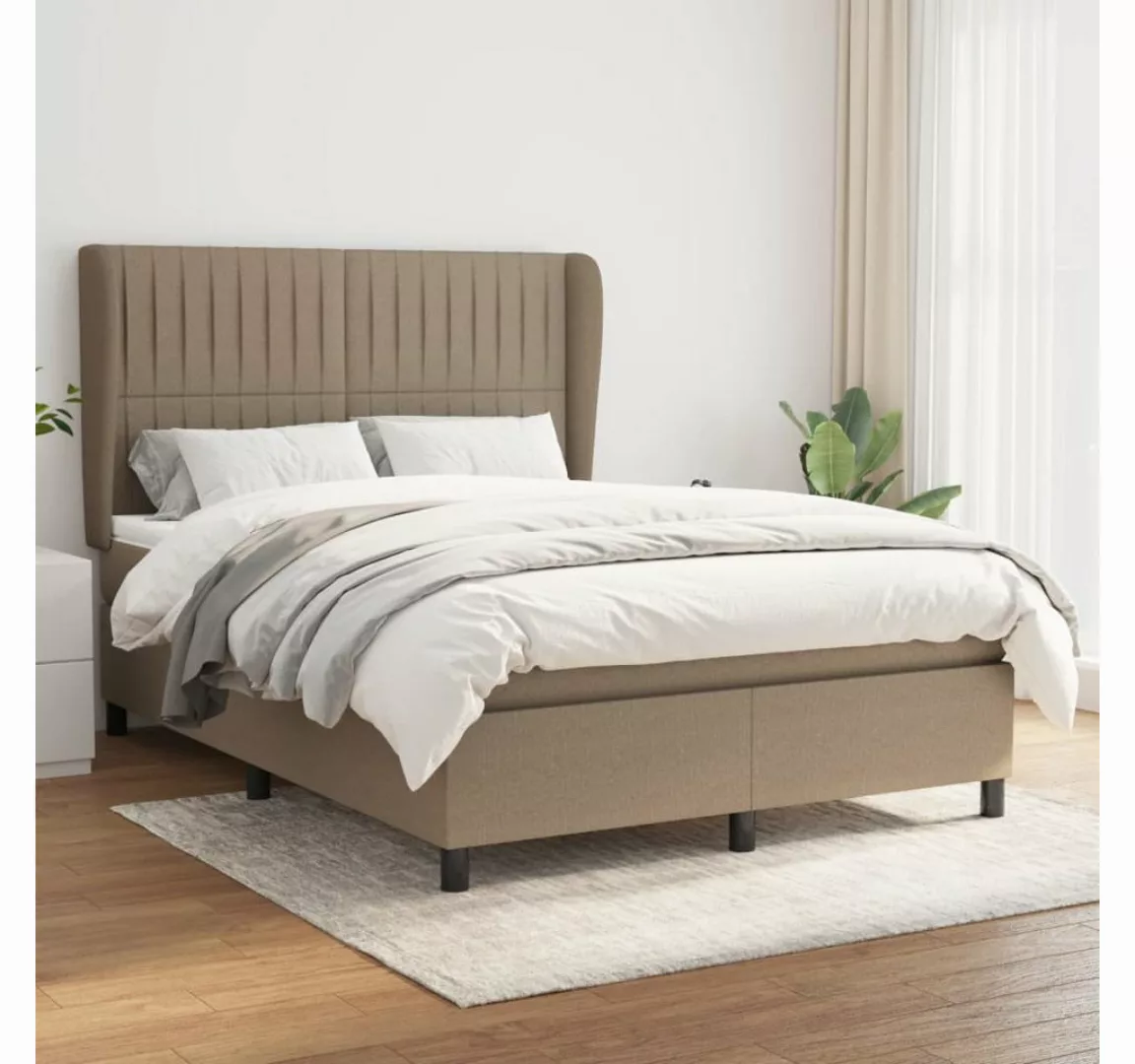 vidaXL Boxspringbett Bett Boxspringbett mit Matratze & Topper Stoff verschi günstig online kaufen