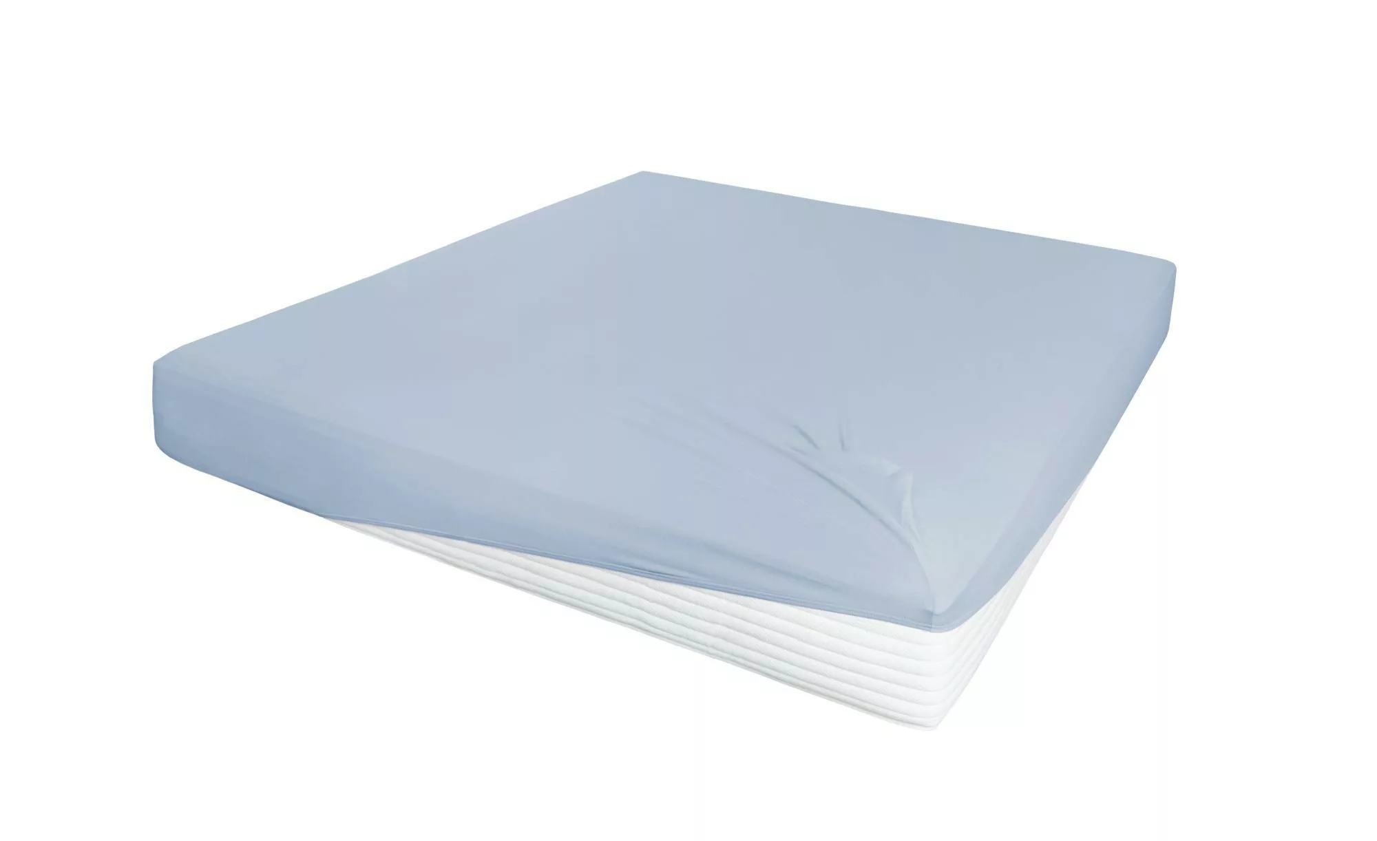 Jersey-Elastan Boxspringlaken   ¦ blau ¦ Maße (cm): B: 190 H: 28 T: 28.0 Be günstig online kaufen