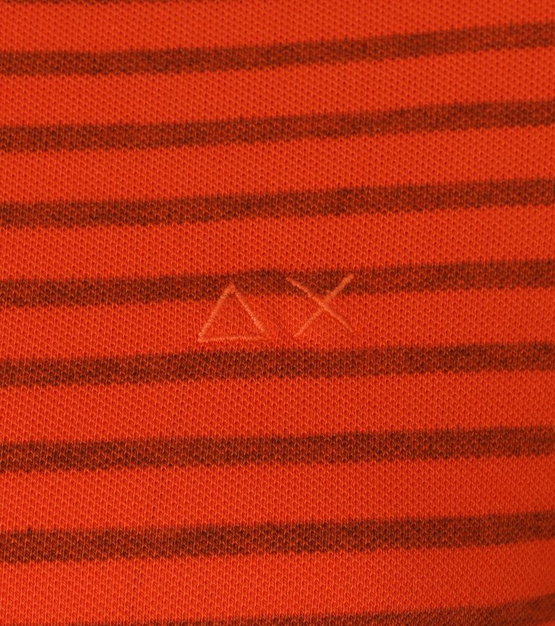 Sun68 Poloshirt Cold Dye Stripes Orange - Größe XXL günstig online kaufen