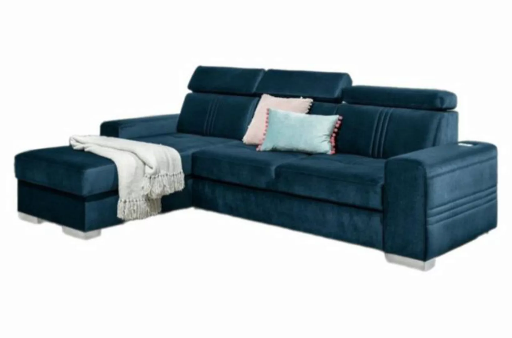 Luxusbetten24 Schlafsofa Designer Sofa Leandro Mini, mit USB, Schlaf- und K günstig online kaufen