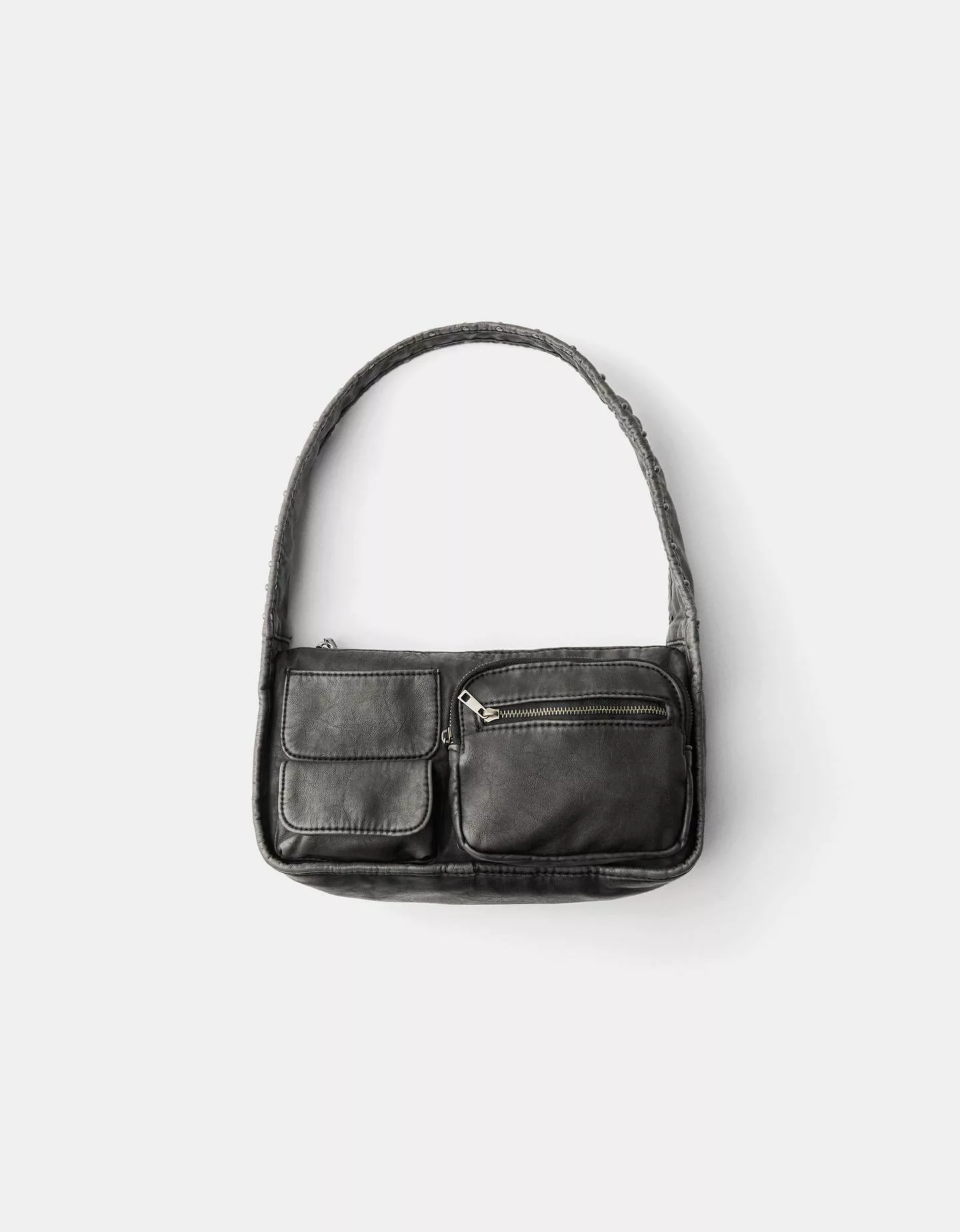 Bershka Bowling-Tasche Aus Kunstleder Damen Schwarz günstig online kaufen