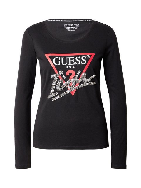 Guess Langarmshirt (1-tlg) Perlen günstig online kaufen