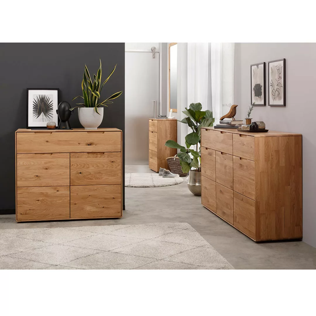 Wohnzimmer Set 3-teilig modern in massiver Eiche KALAMANTA-69 günstig online kaufen