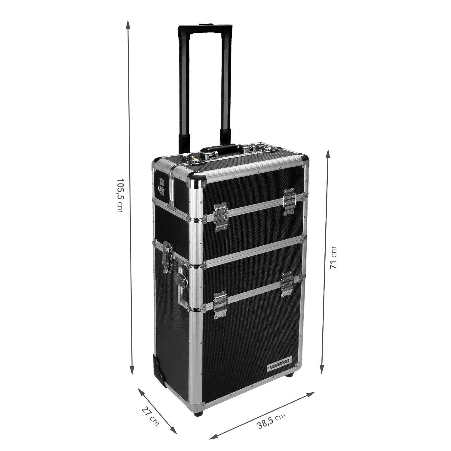 anndora Trolley Aluminium Reisekoffer 60 L günstig online kaufen