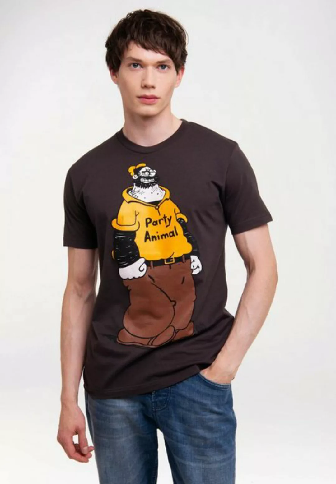 LOGOSHIRT T-Shirt POPEYE - PARTY - ANIMAL mit lustigem Print günstig online kaufen