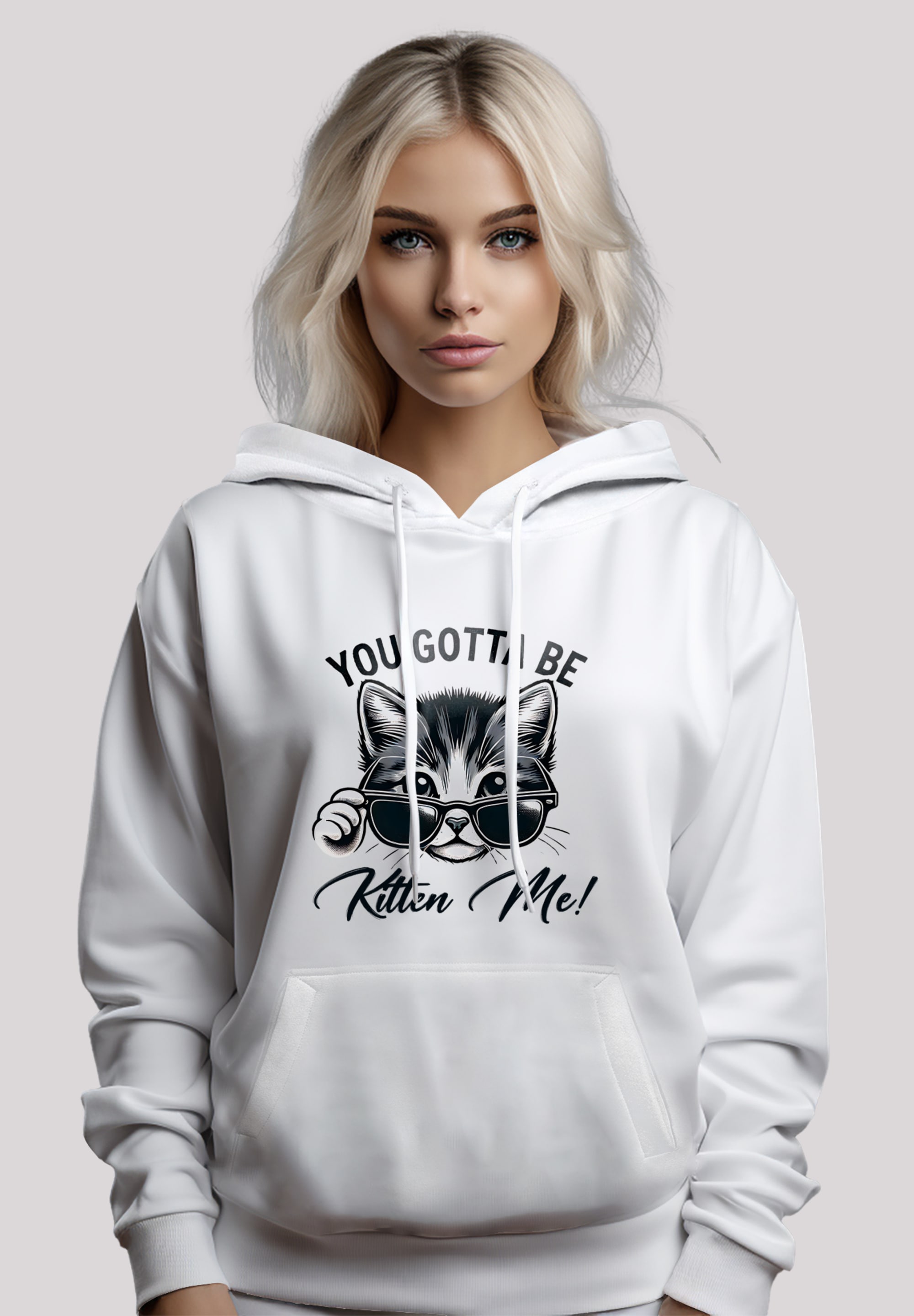 F4NT4STIC Kapuzenpullover "Kätzchen You Gotta Be Kitten Me", Premium Qualit günstig online kaufen