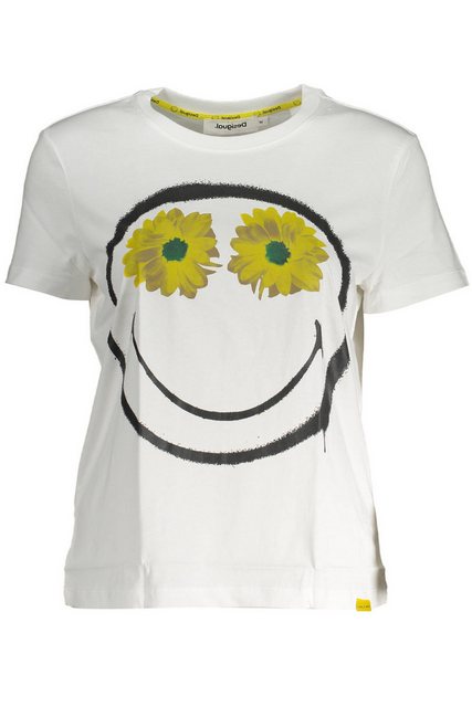 Desigual T-Shirt Weißes Damen Kurzarm-T-Shirt mit günstig online kaufen