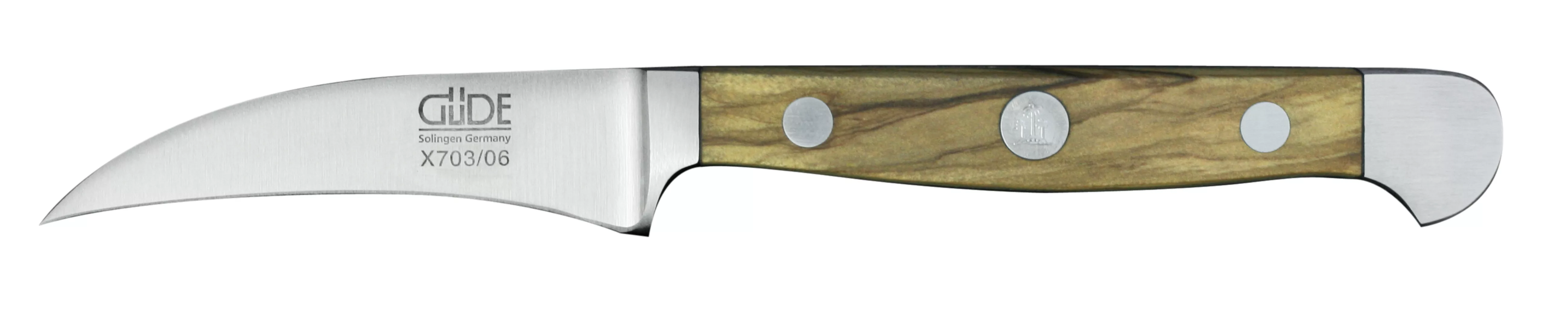 Güde Alpha Olive Schälmesser 6 cm - CVM-Messerstahl - Griffschalen Olivenho günstig online kaufen