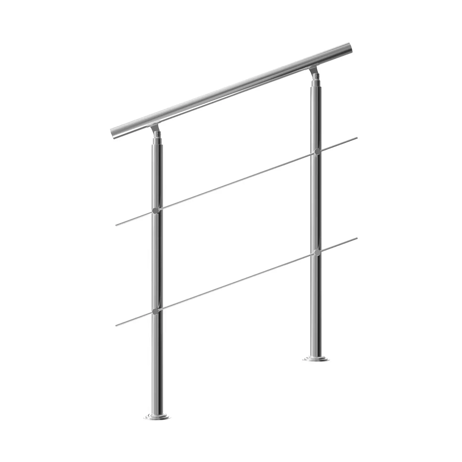 Treppengeländer Edelstahl 100cm 2 Streben günstig online kaufen