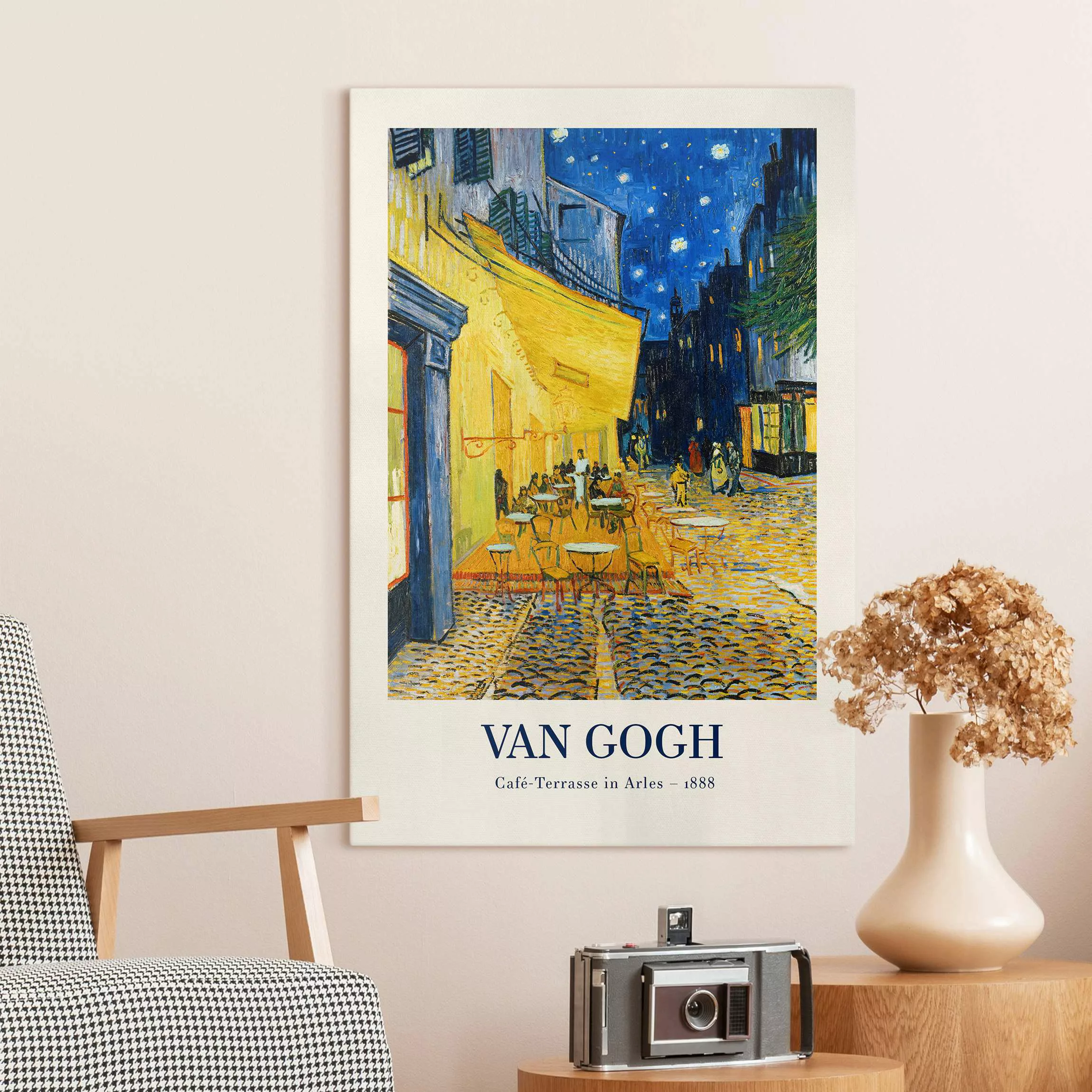 Leinwandbild Vincent van Gogh - Café-Terrasse in Arles - Museumsedition günstig online kaufen