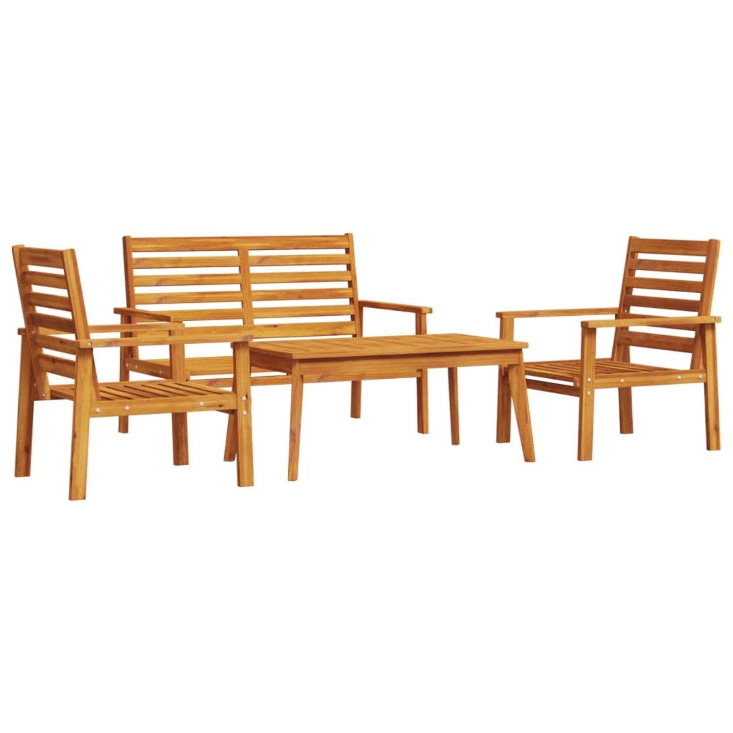 vidaXL 4-Tlg Garten-Lounge-Set Massivholz Akazie 3211794 günstig online kaufen
