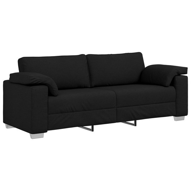 vidaXL Sofa Sofa Schwarz Metall, Holz, Schaum, PP-Faser, Textilene 219x77x8 günstig online kaufen