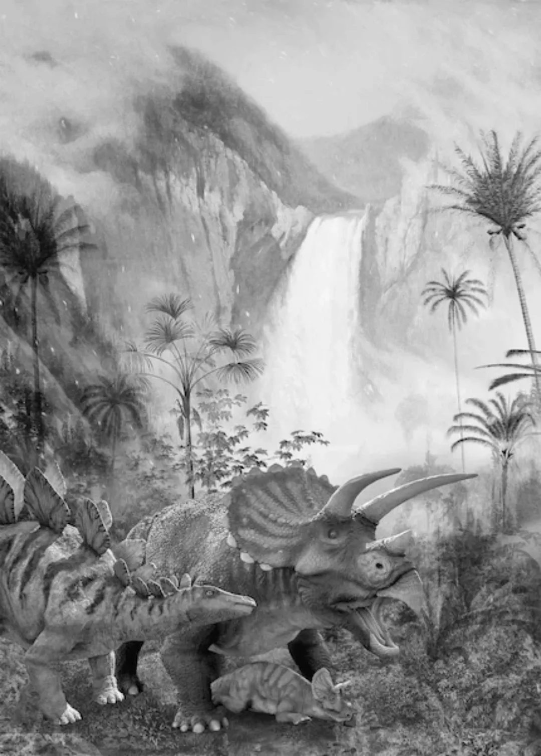 Komar Vliestapete »Jurassic Waterfall« günstig online kaufen