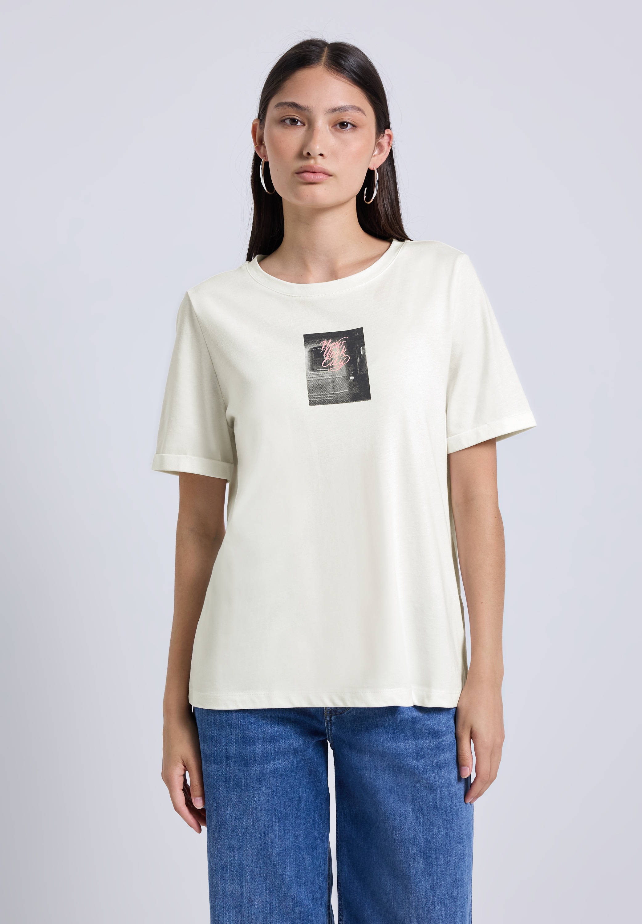 STREET ONE STUDIO T-Shirt, mit Rundhalsausschnitt günstig online kaufen