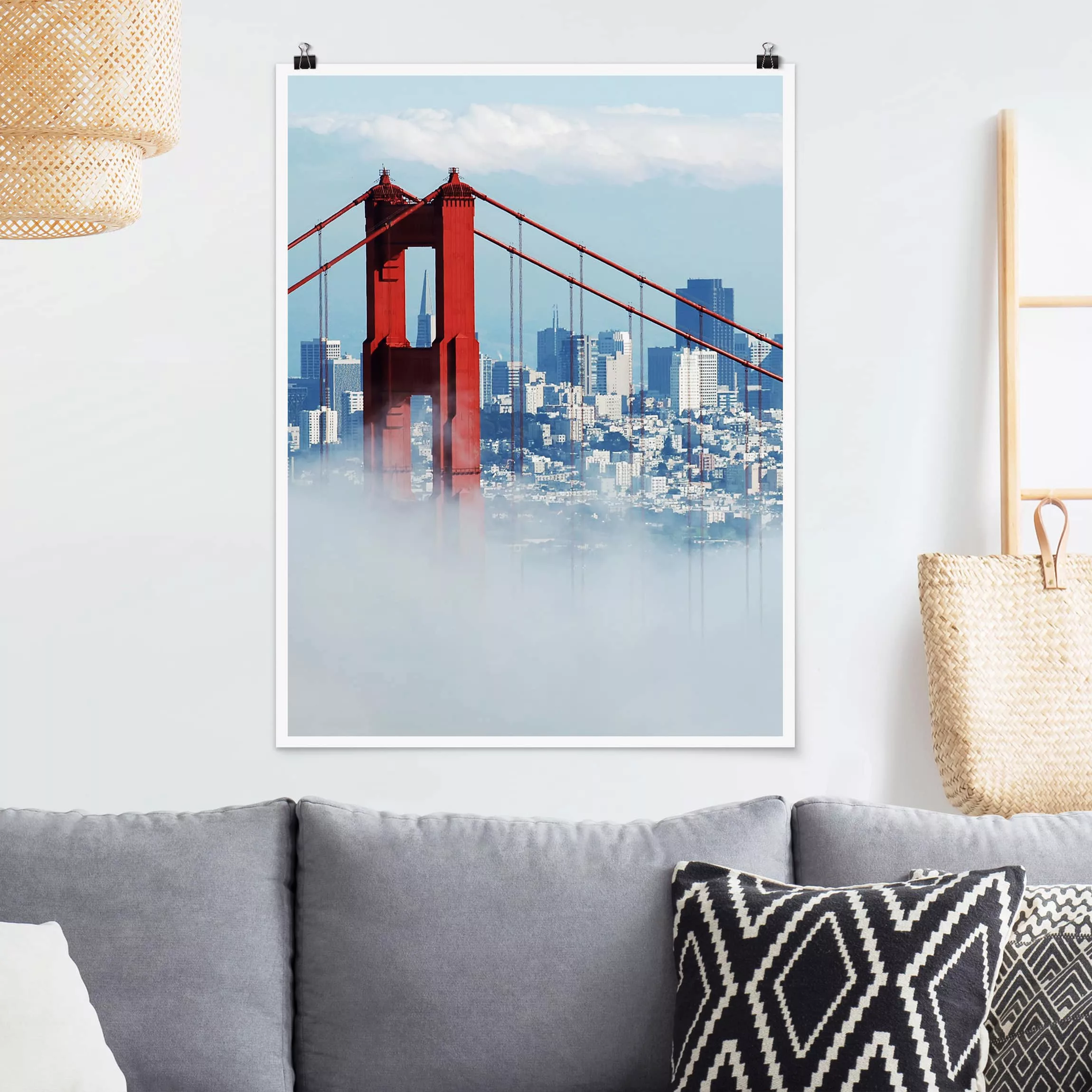 Poster Architektur & Skyline - Hochformat Good Morning San Francisco! günstig online kaufen