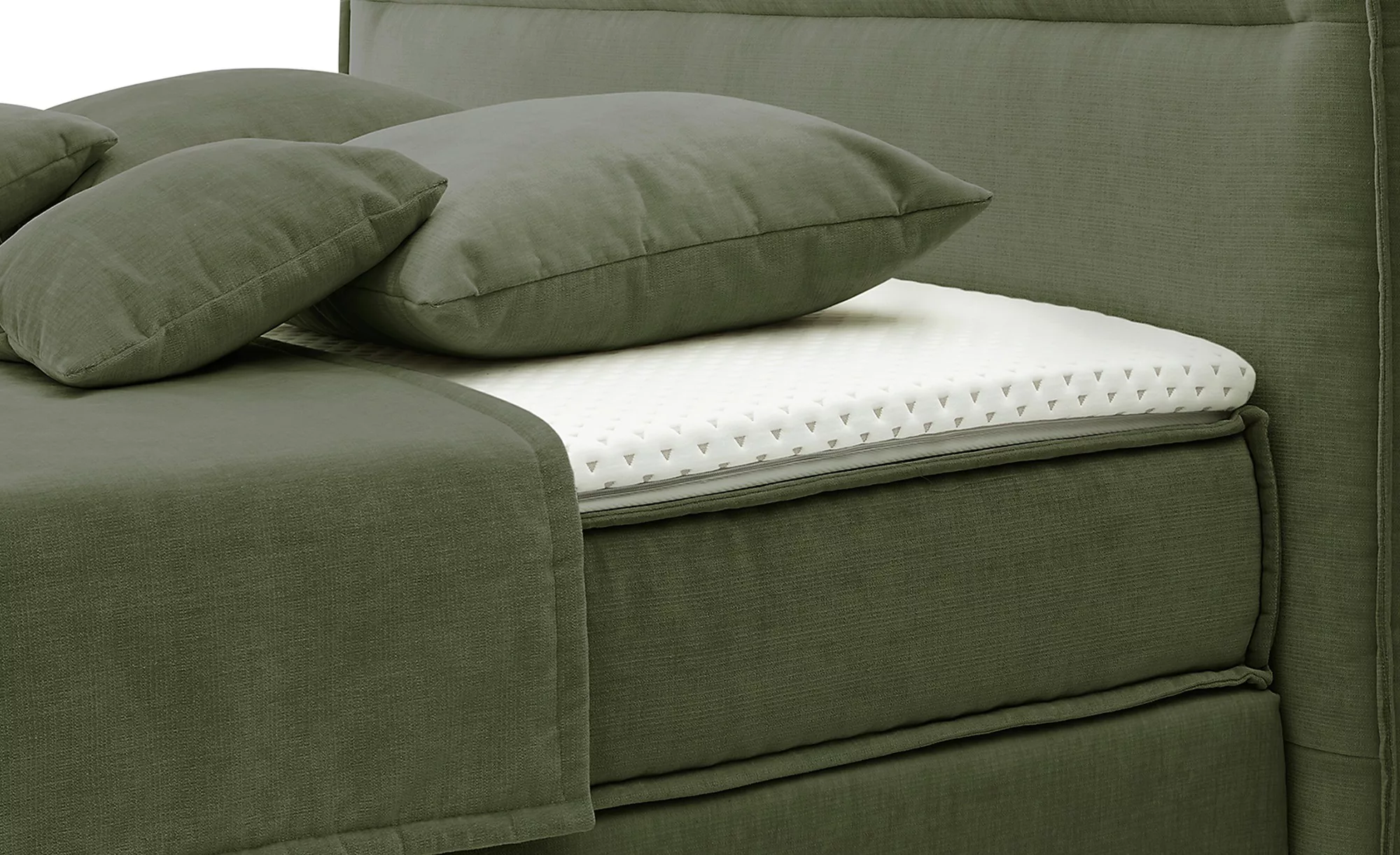 Musterring Boxspringbett  JustB! ¦ grün ¦ Maße (cm): B: 200 H: 115 Betten > günstig online kaufen