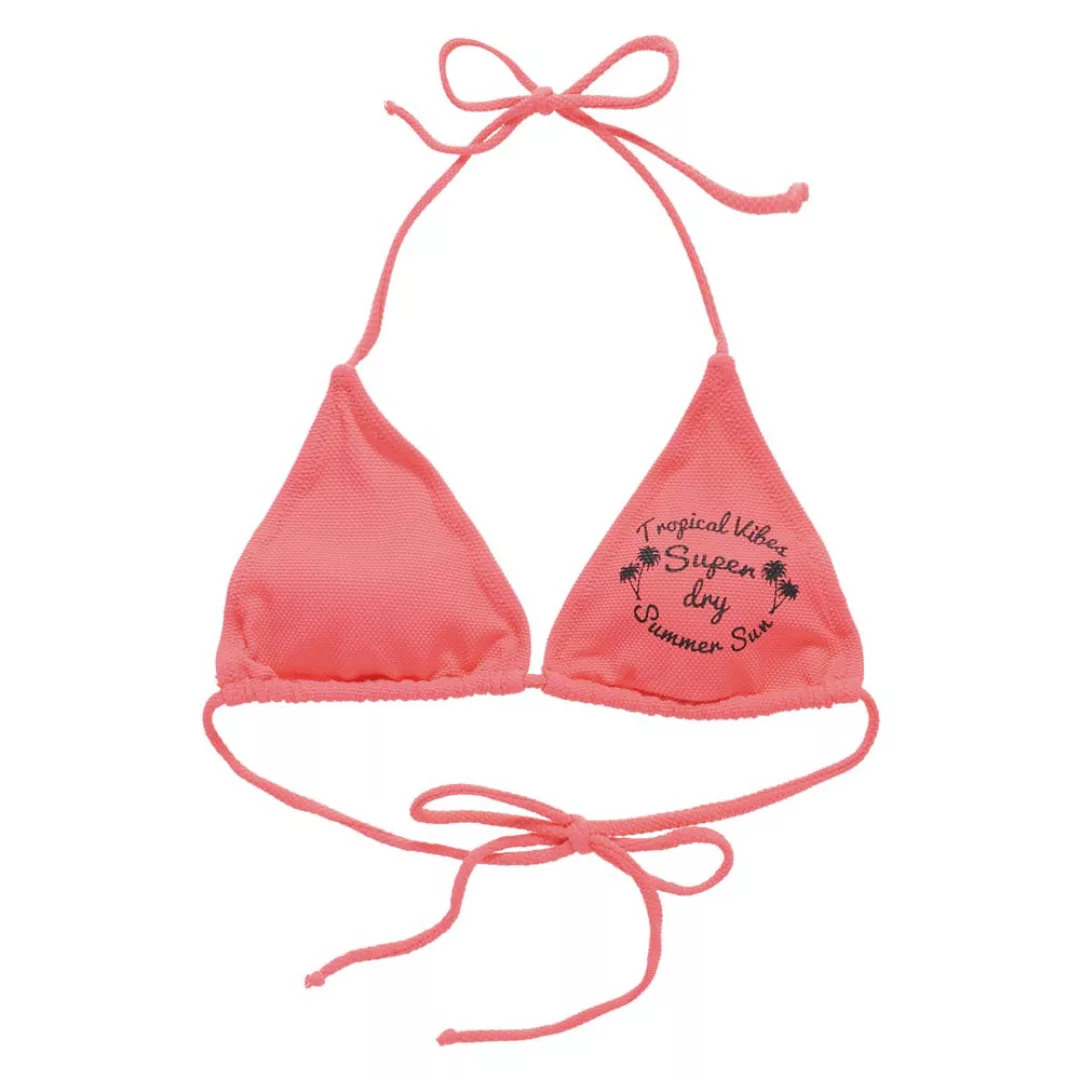 Superdry Summer Tri Bikini Oberteil XS Coral Pop günstig online kaufen