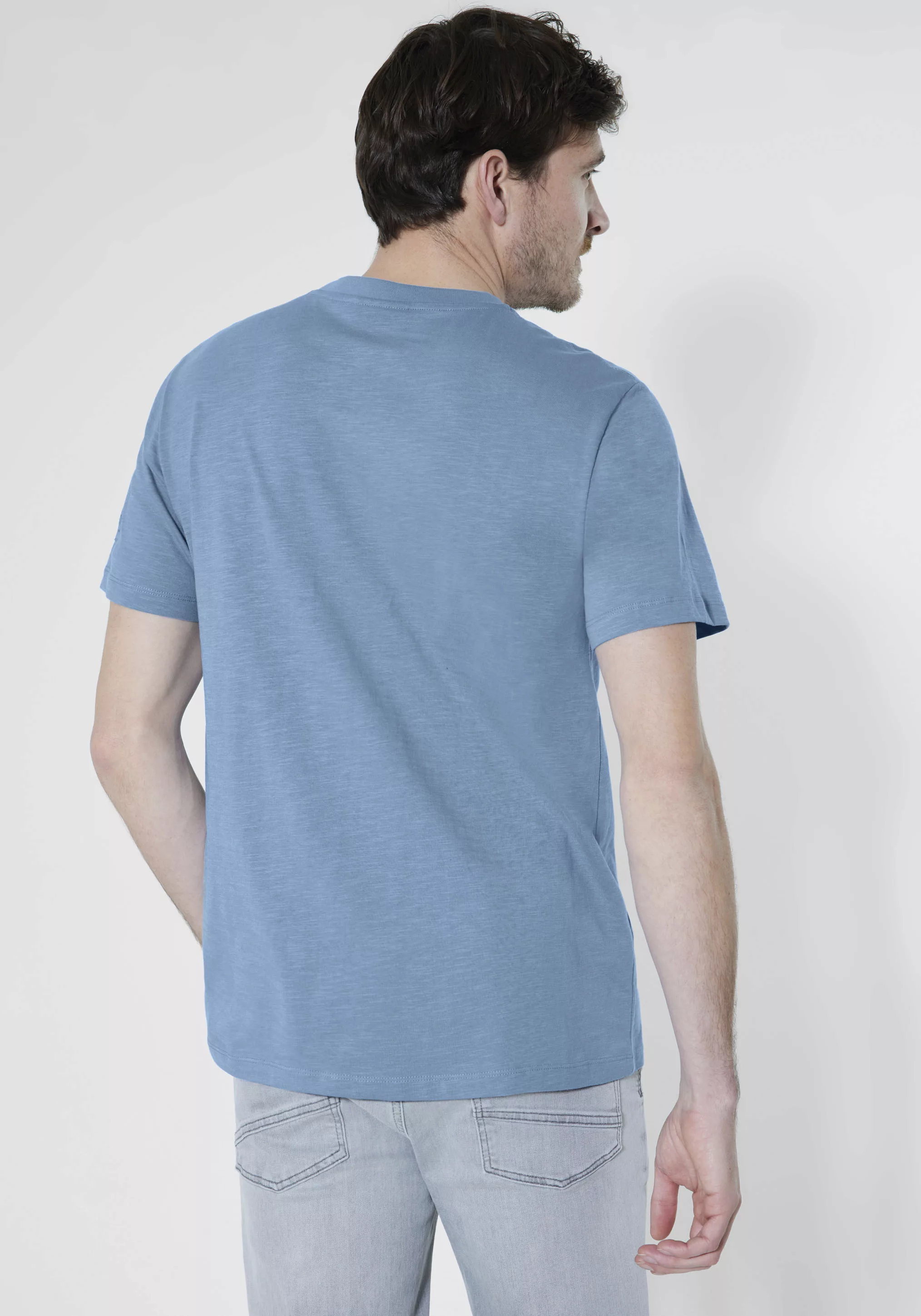 STREET ONE MEN T-Shirt, mit coolen Frontprint günstig online kaufen