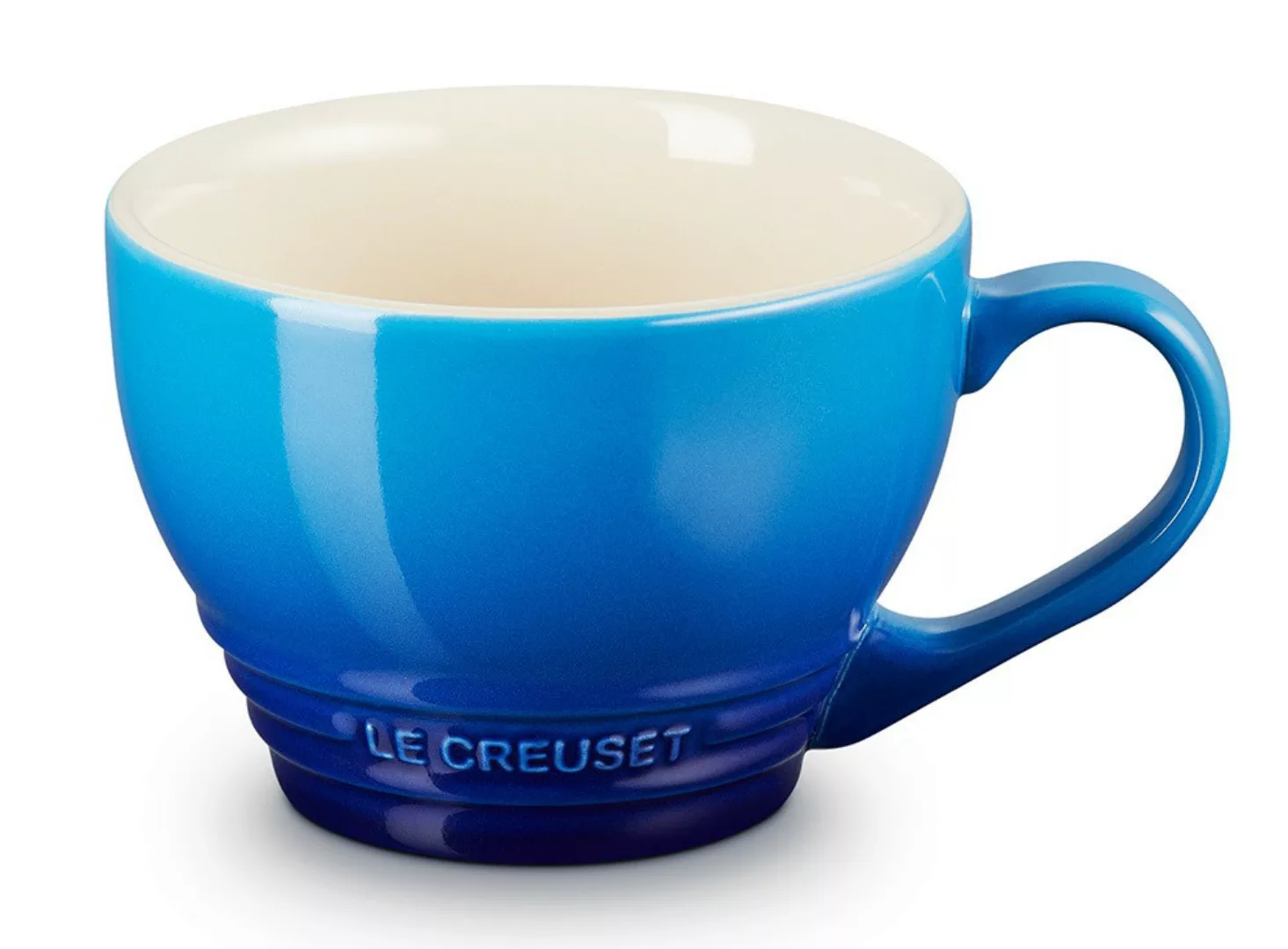 Le Creuset Cappuccino Tasse Steinzeug Azure Blau 400ml günstig online kaufen