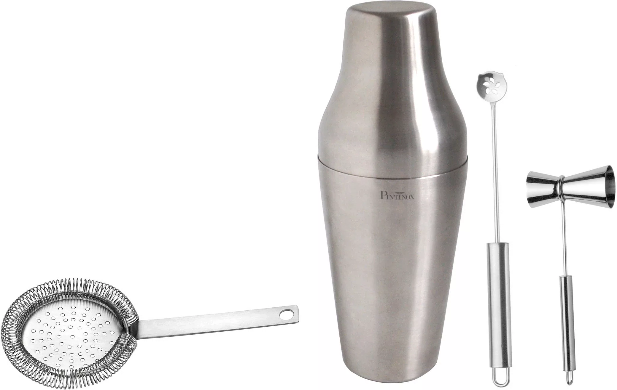 PINTINOX Cocktail Shaker »Bar Professional«, (Set, 4 tlg.), inkl. Cocktails günstig online kaufen