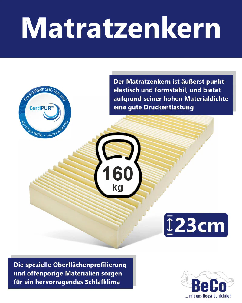 Beco Kaltschaummatratze "Luxus Matratze für Gewichtige - mit besonderer Mat günstig online kaufen