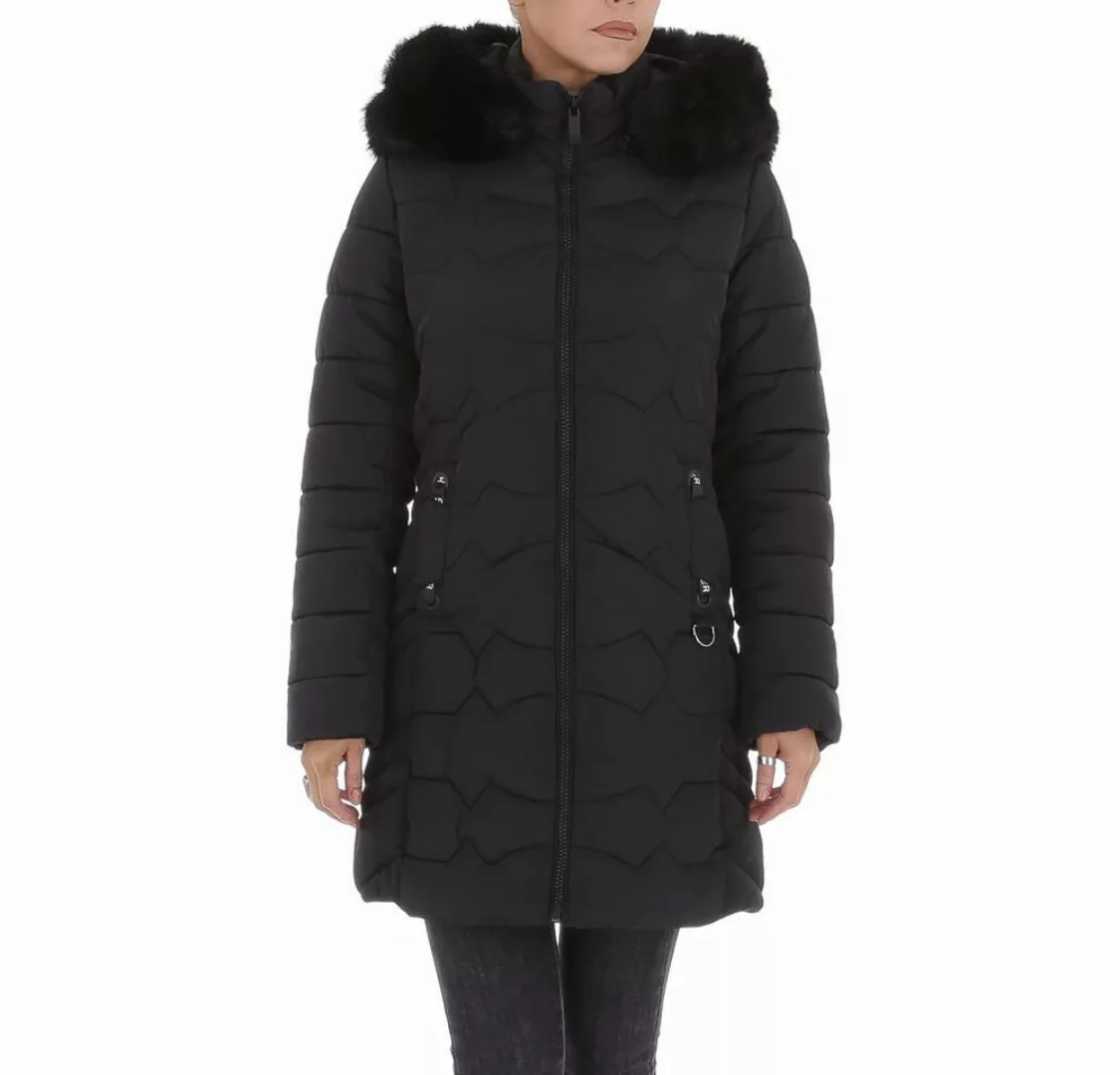 Ital-Design Winterjacke Damen Freizeit Kapuze (abnehmbar) Gefüttert Mantel günstig online kaufen