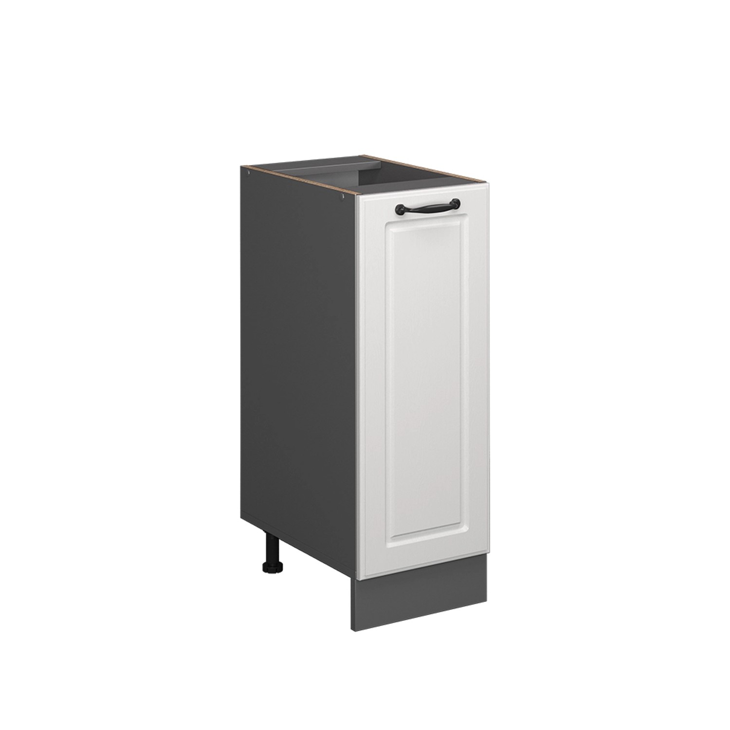 Vicco Apothekerschrank R-Line, Weiß Landhaus/Anthrazit, 30 günstig online kaufen