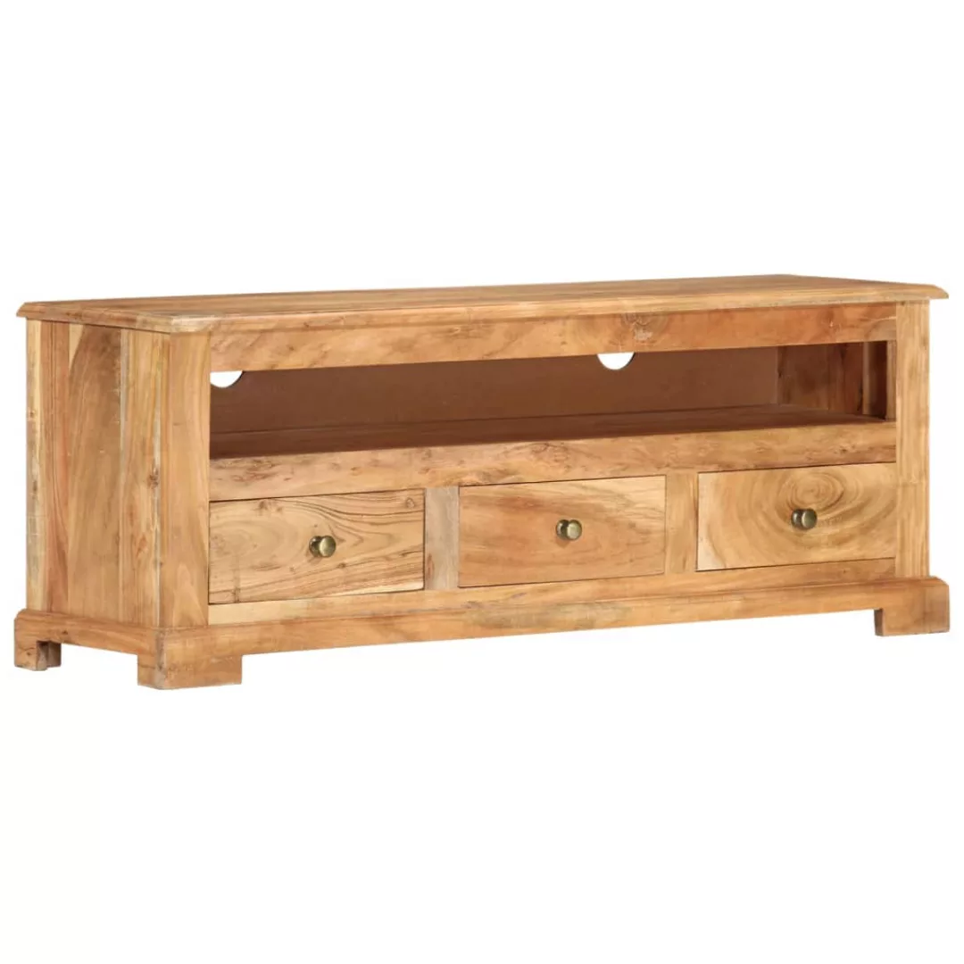 Vidaxl Tv-schrank Massivholz Akazie 110x30x40 Cm Braun günstig online kaufen