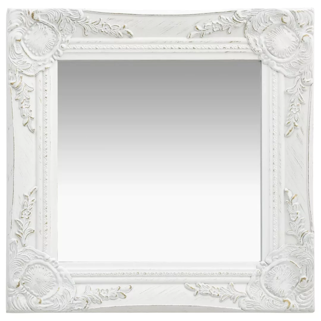 Wandspiegel Im Barock-stil 40x40 Cm Weiß günstig online kaufen