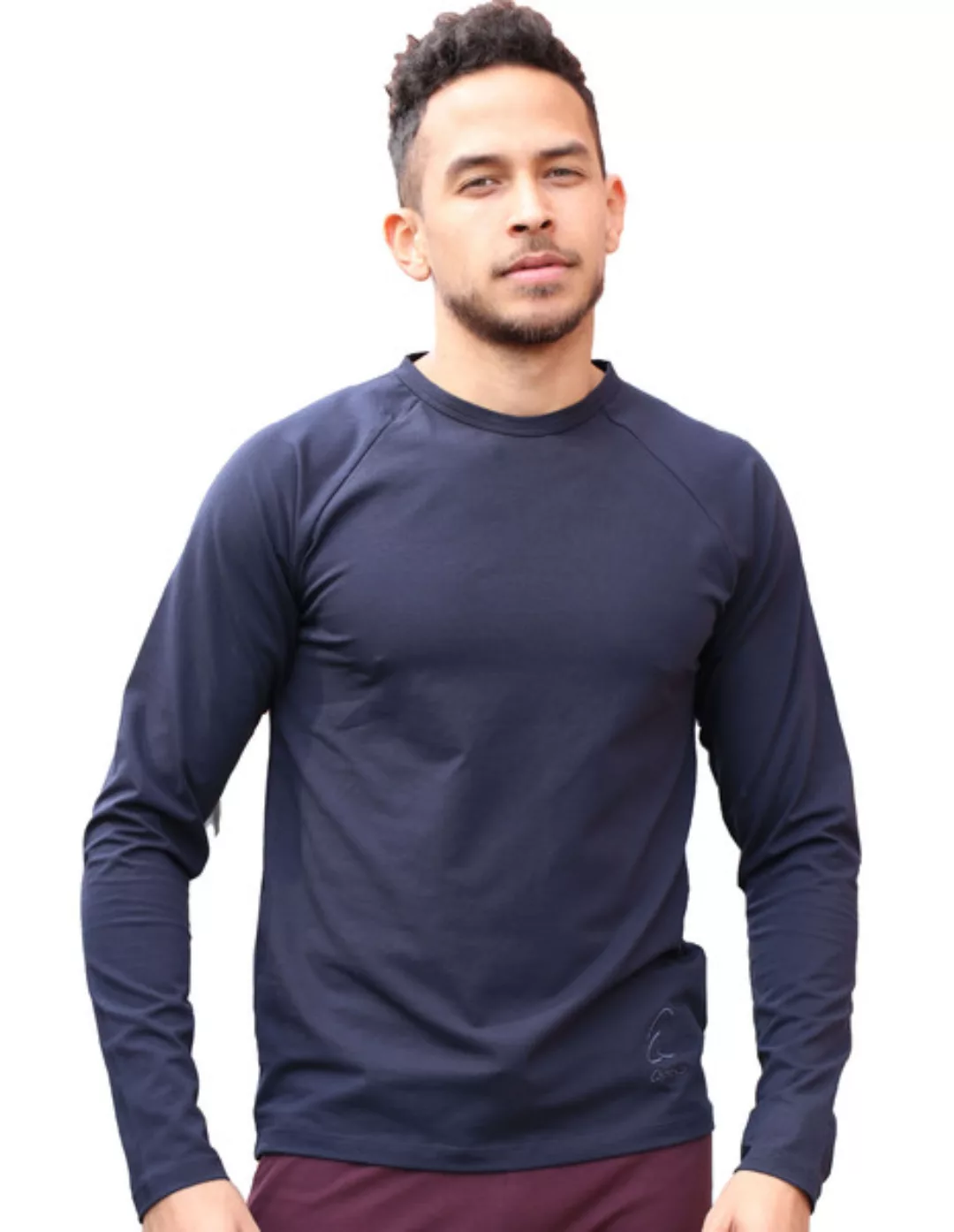ESPARTO Yogashirt Herren-Langarmshirt Karl Shirt aus feinster Biobaumwolle günstig online kaufen