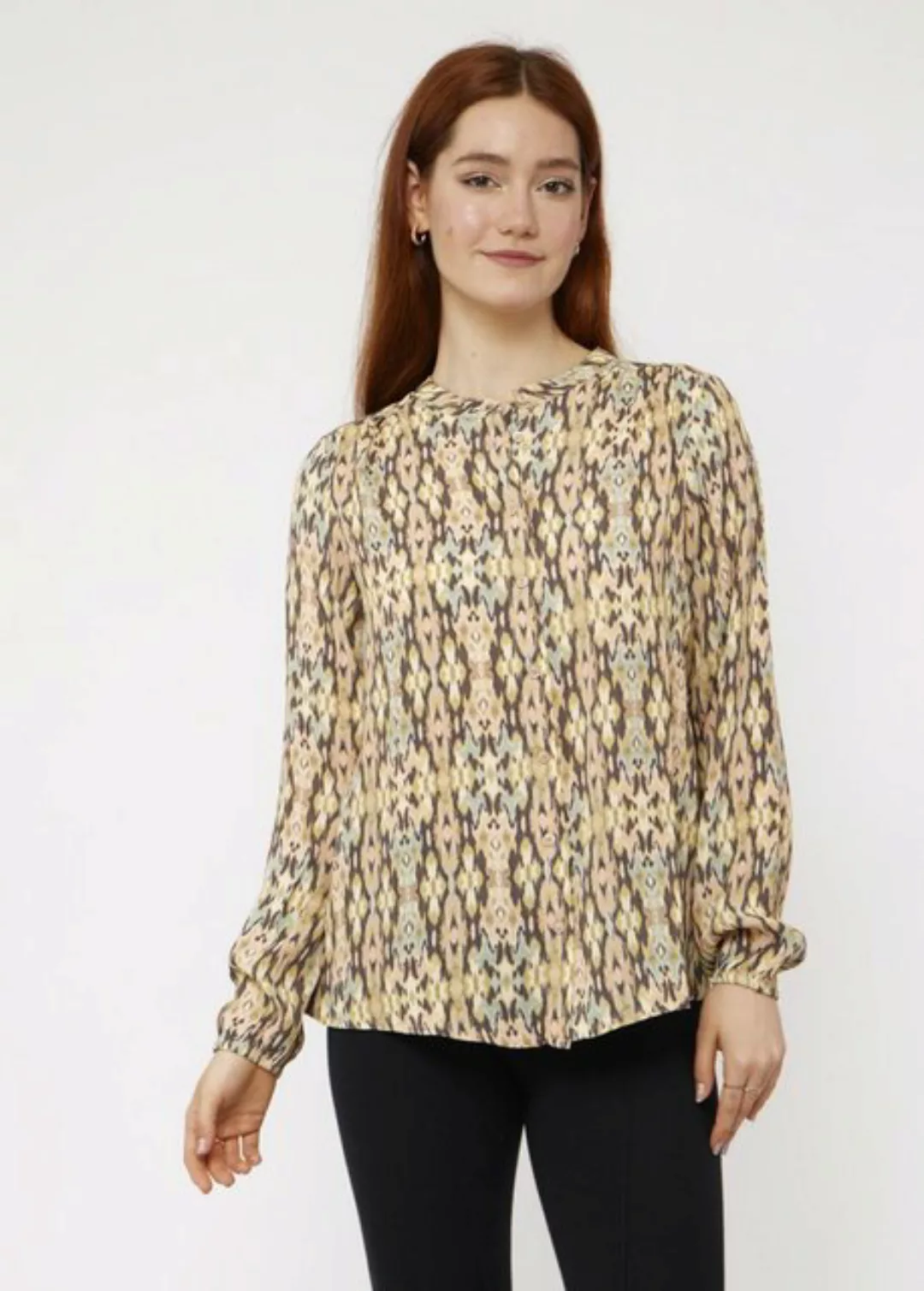 VICCI Germany Klassische Bluse mit abstraktem Druck günstig online kaufen