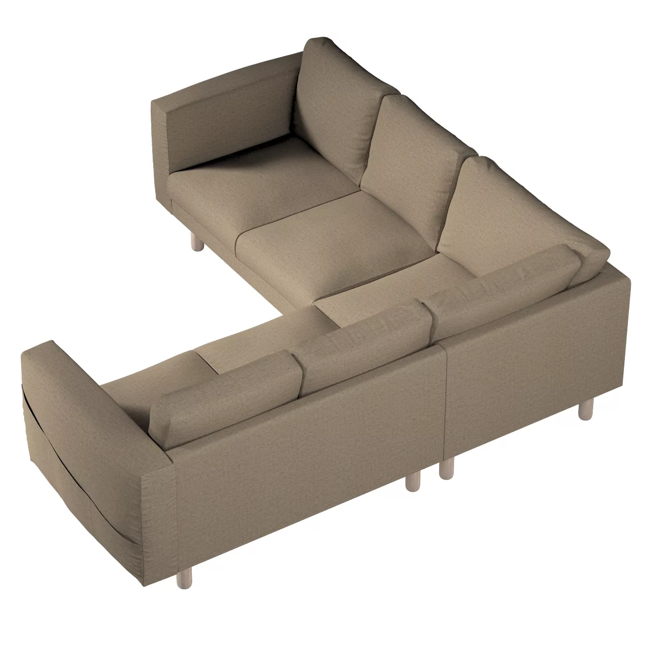 Bezug für Norsborg 4-Sitzer Ecksofa, beige, Norsborg 4-Sitzer Ecksofabezug, günstig online kaufen