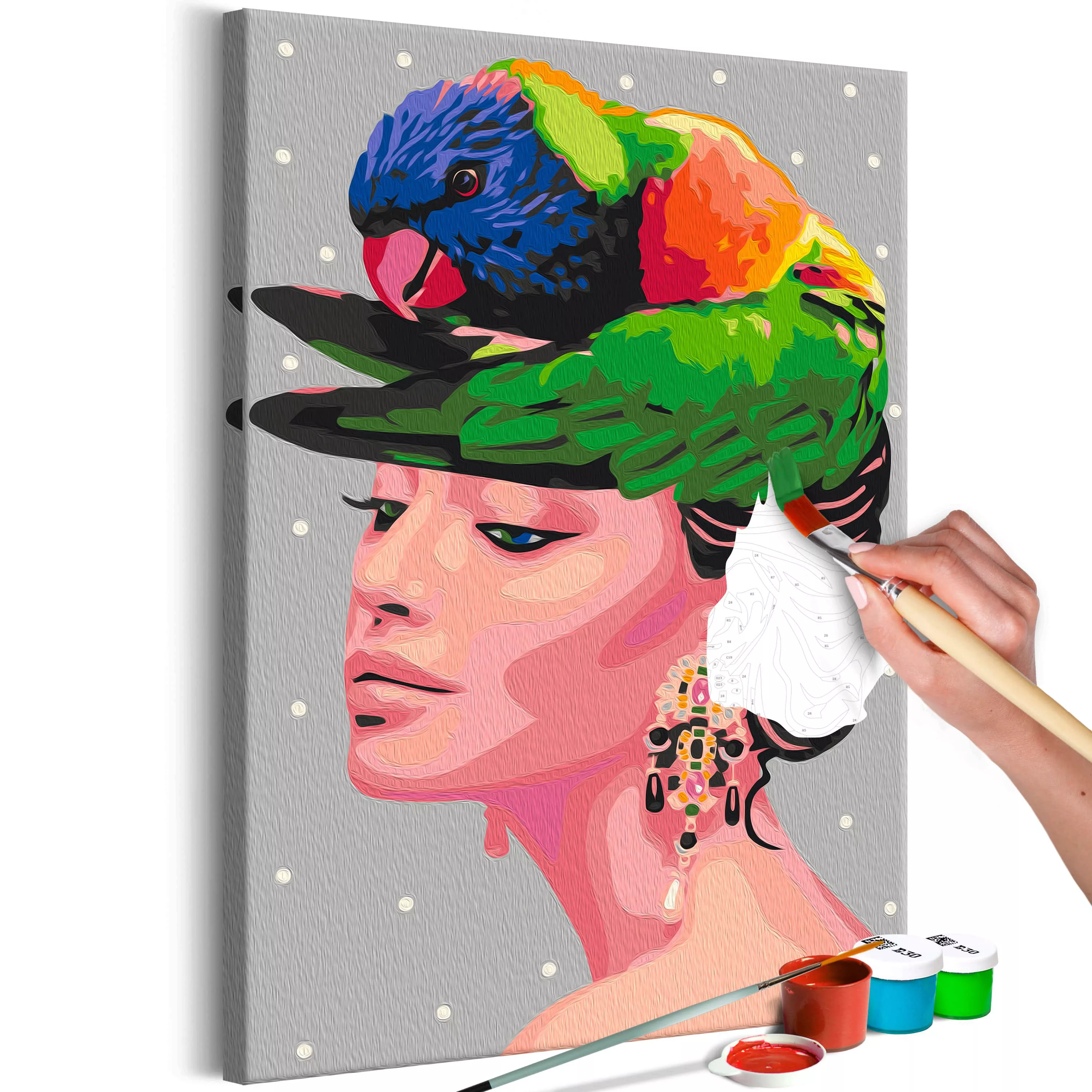 Malen nach Zahlen - Parrot on the Head günstig online kaufen