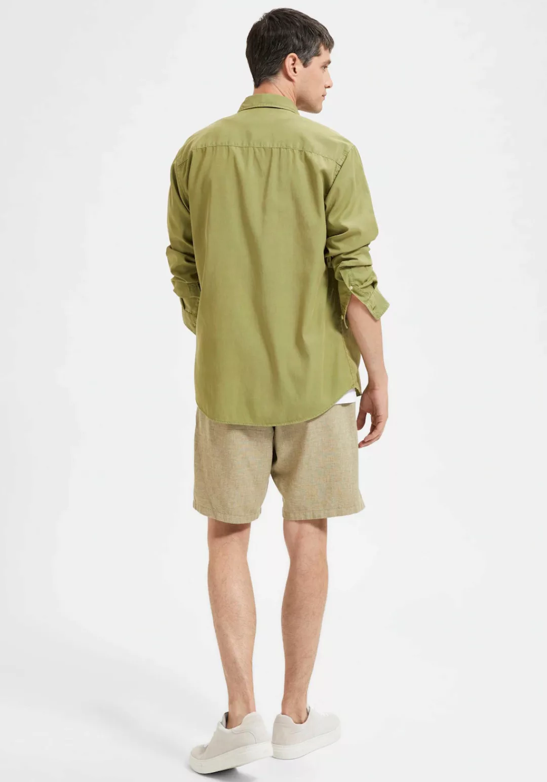 SELECTED HOMME Langarmhemd SLHREGPASTEL-LINEN SHIRT LS W günstig online kaufen