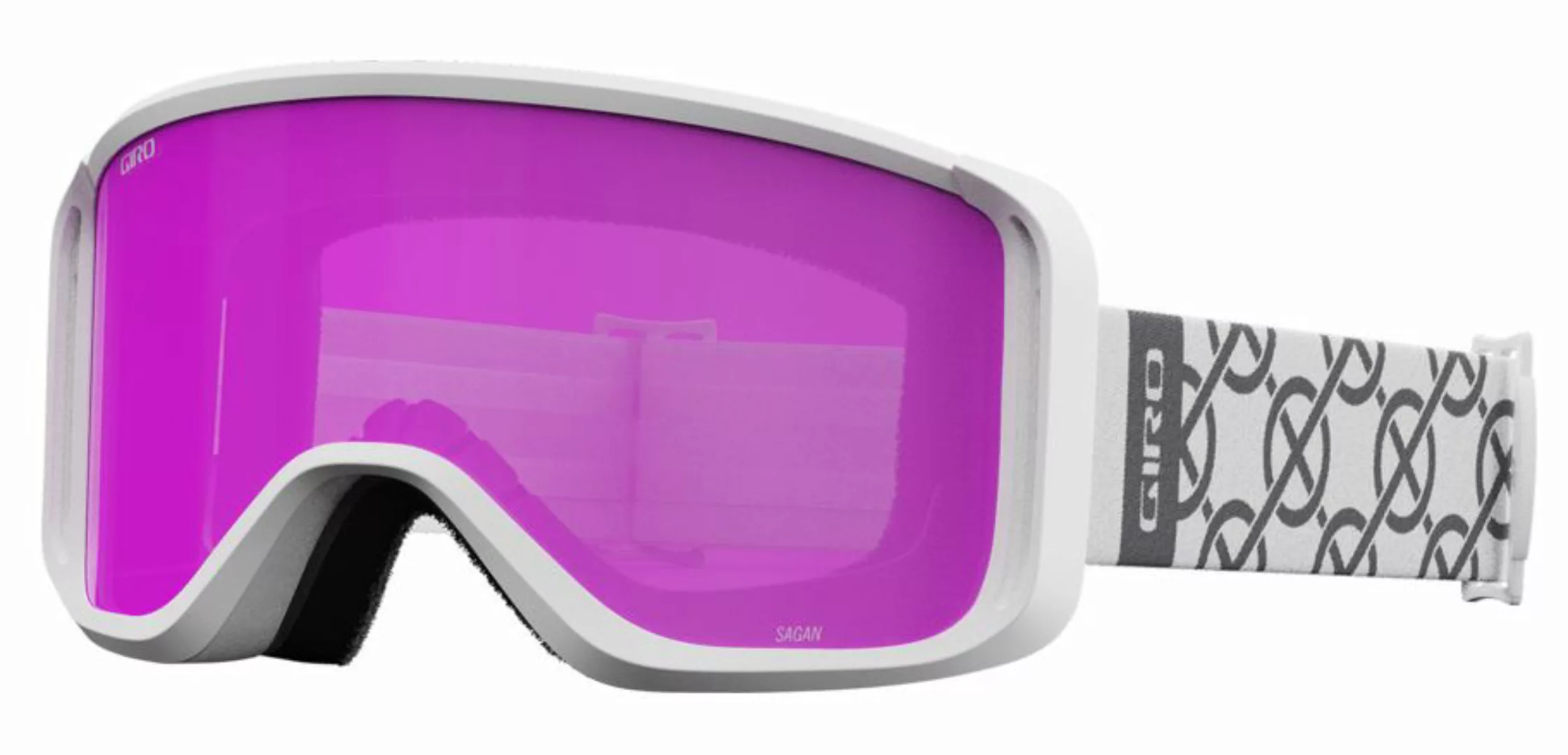 Giro Sagen - Skibrille (white monogram - amber pink) günstig online kaufen