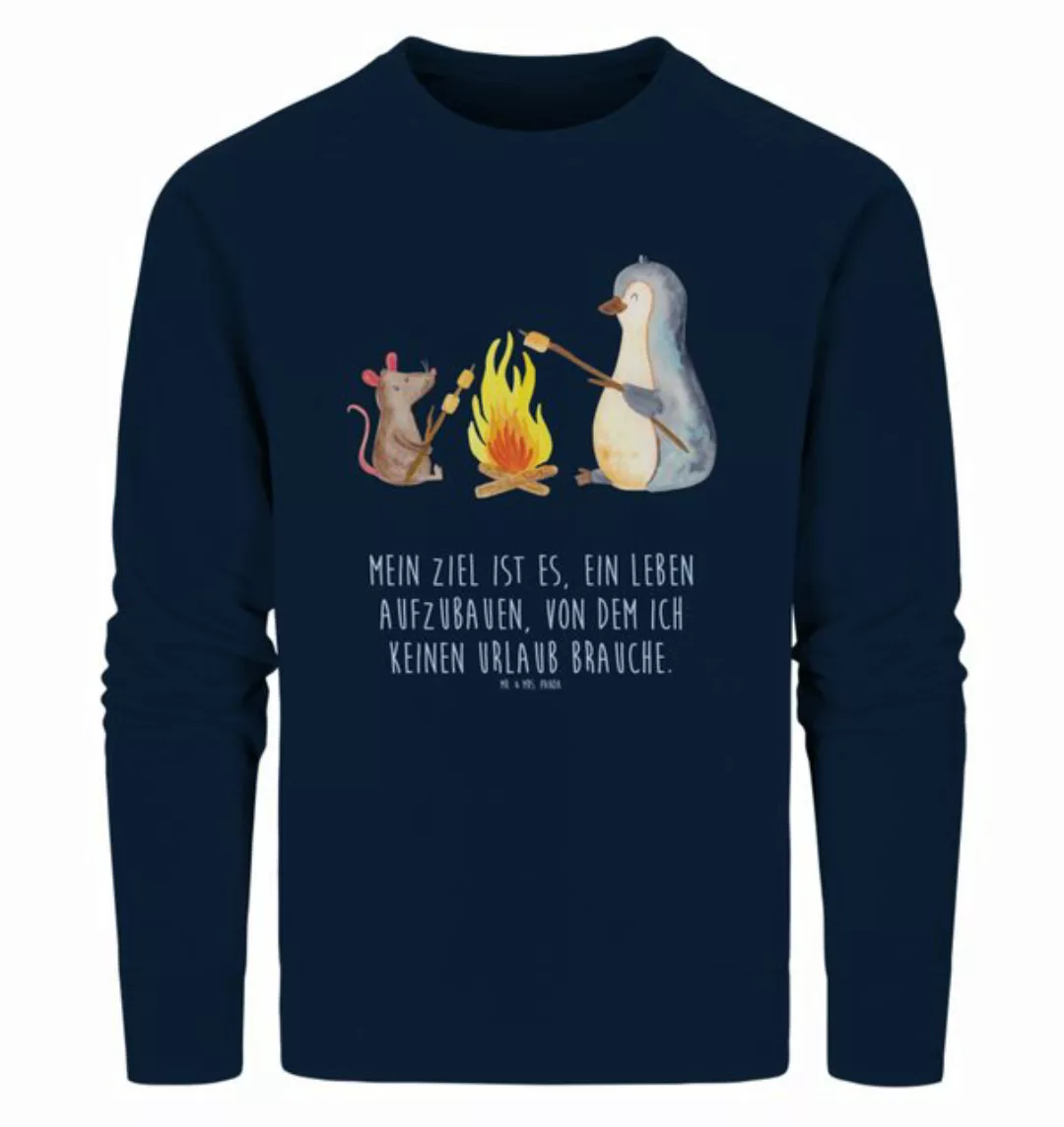 Mr. & Mrs. Panda Longpullover Größe M Pinguin Lagerfeuer - French Navy - Ge günstig online kaufen