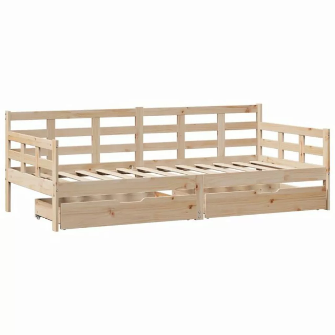 vidaXL Bett Tagesbett mit Schubladen 90x190 cm Massivholz Kiefer günstig online kaufen