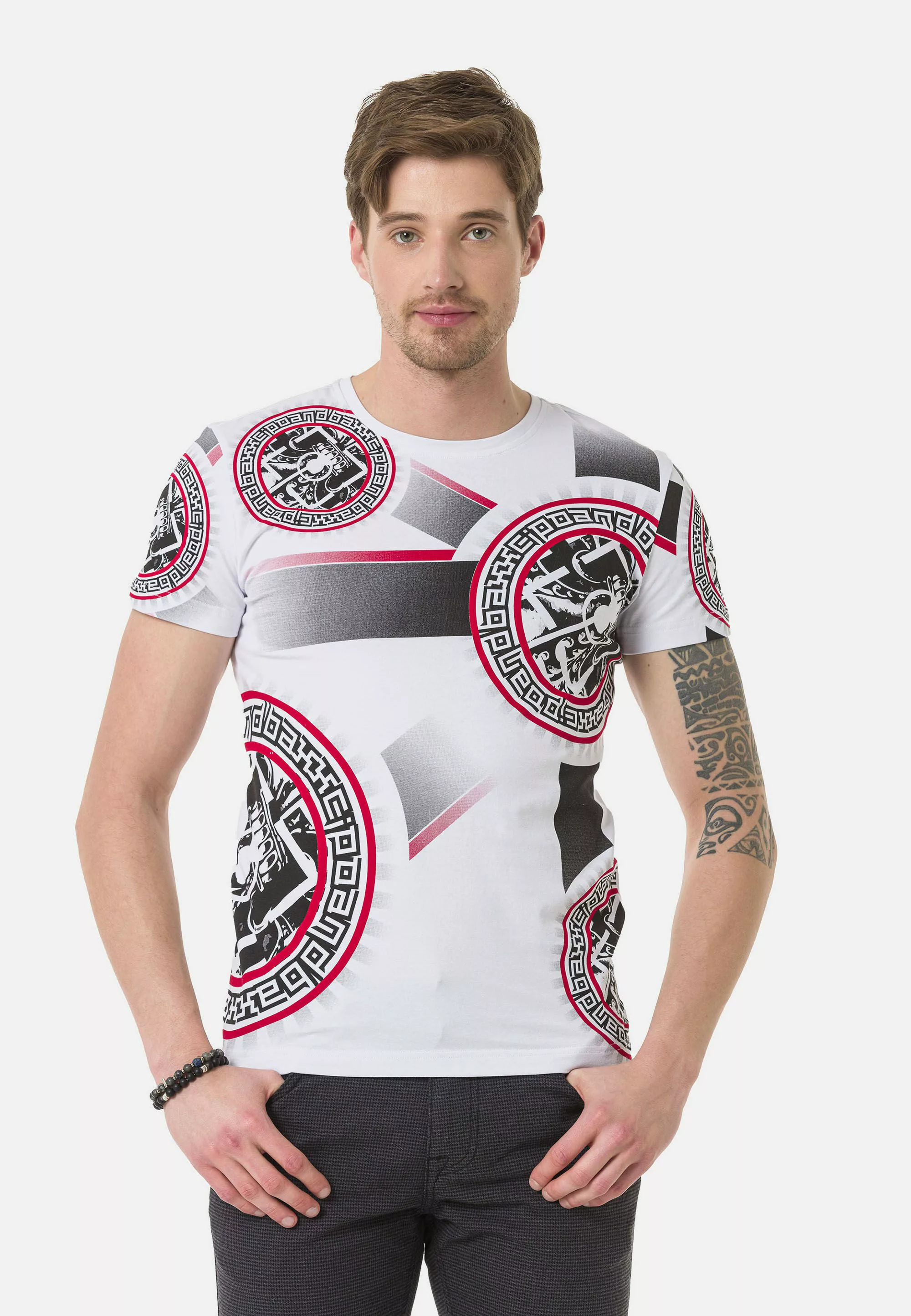 Cipo & Baxx T-Shirt T-Shirt Frontprint günstig online kaufen