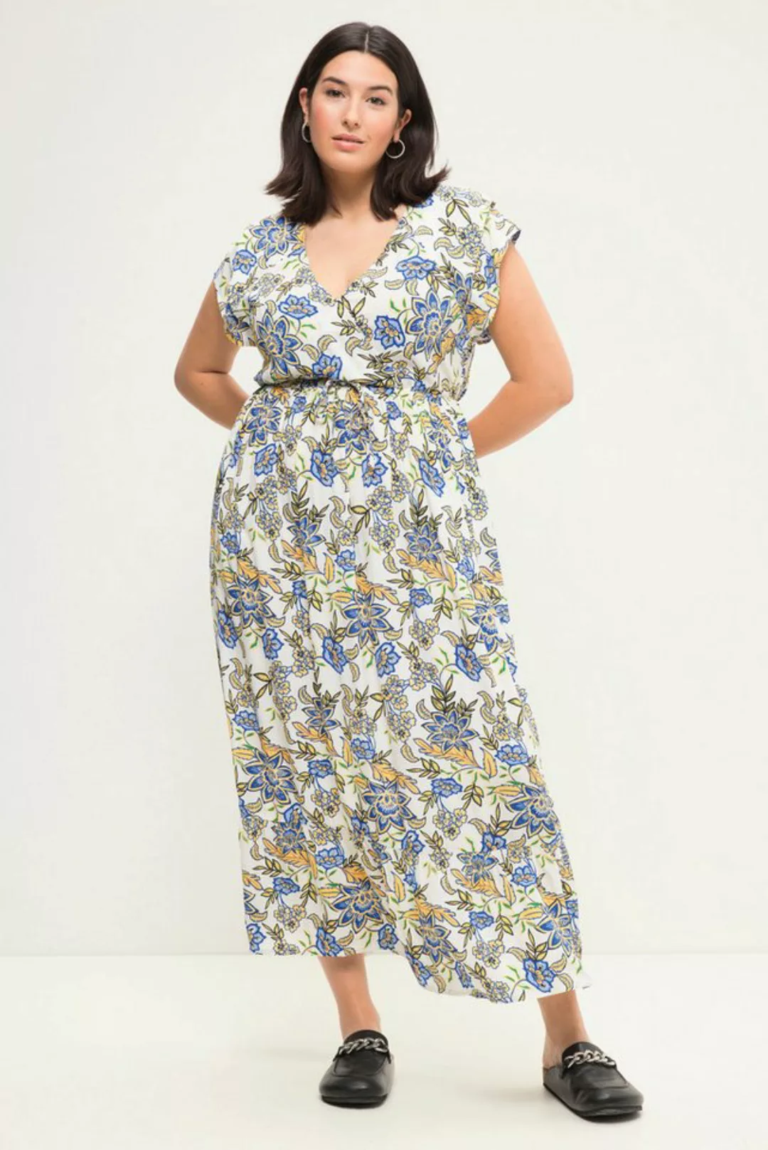 Studio Untold Sommerkleid Maxikleid Straight Fit Blumenprint günstig online kaufen