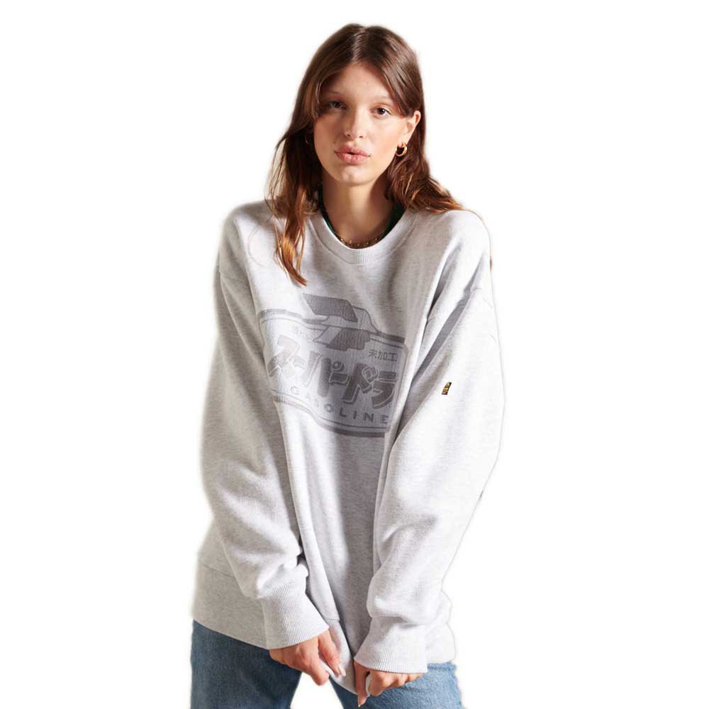 Superdry Workwear Sweatshirt M-L Glacier Grey Marl günstig online kaufen