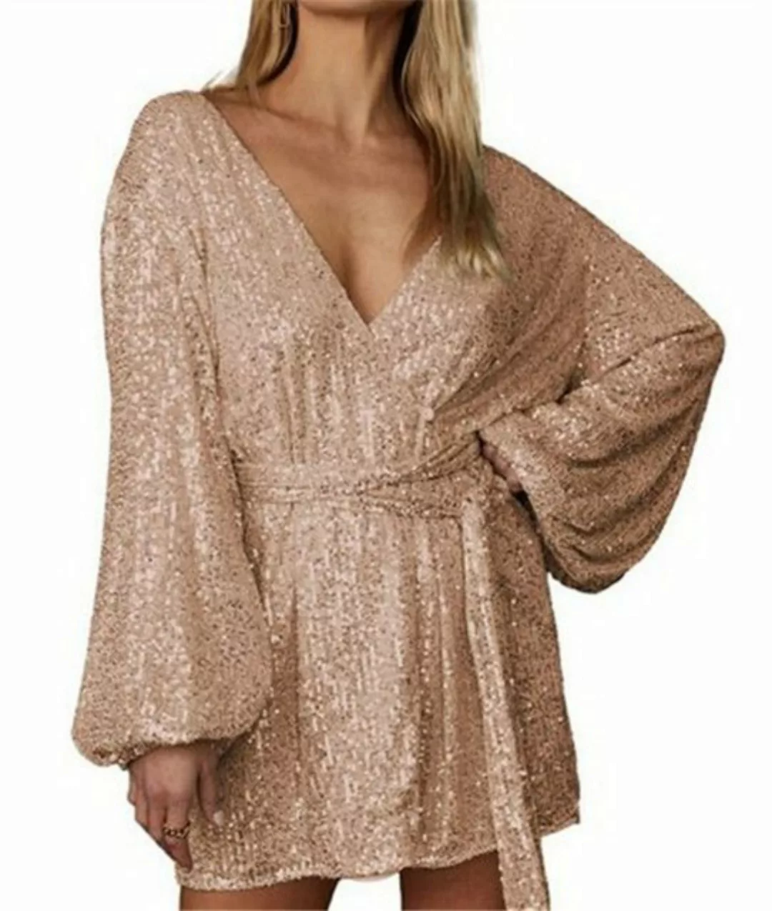 AFAZ New Trading UG Sommerkleid Cardigan-Kleid Sexy drapiertes Babes-Kleid günstig online kaufen