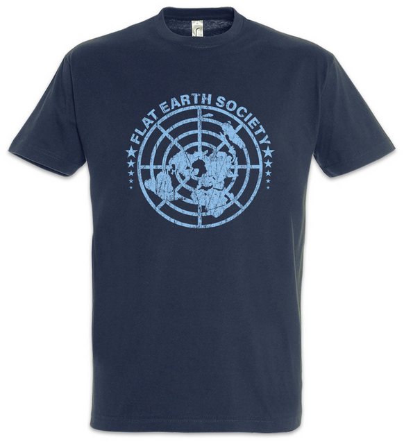 Urban Backwoods Print-Shirt Flat Earth Society Herren T-Shirt Symbol Sign L günstig online kaufen