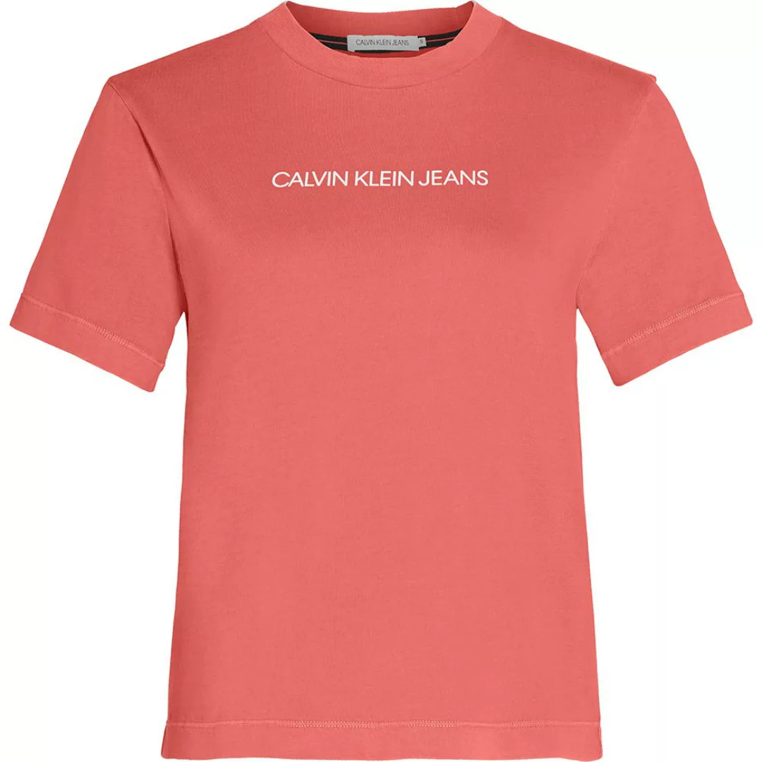 Calvin Klein Jeans Shrunken Institutional Gmd Kurzärmeliges T-shirt XS Isla günstig online kaufen
