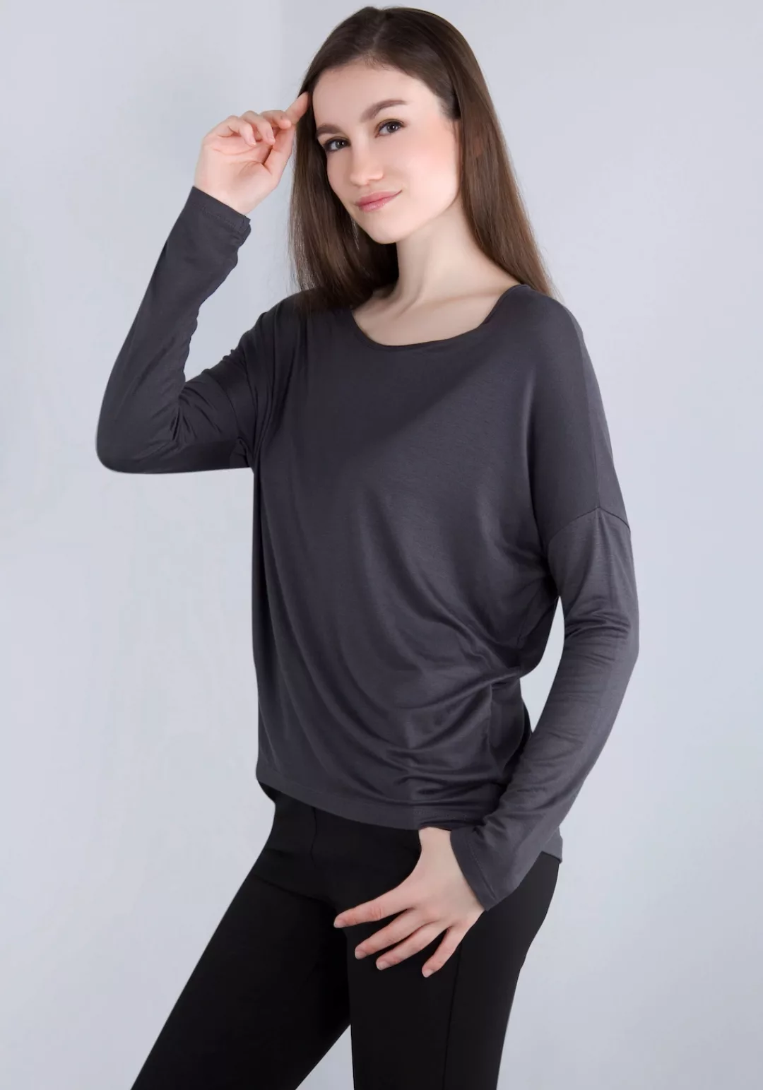 IMPERIAL Langarmshirt in lässiger "O - Shape" Form günstig online kaufen