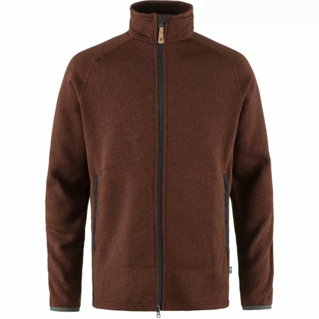 Fjällräven Sweatshirt FJÄLLRÄVEN Övik Fleece Zip Sweater M Rotbraun günstig online kaufen