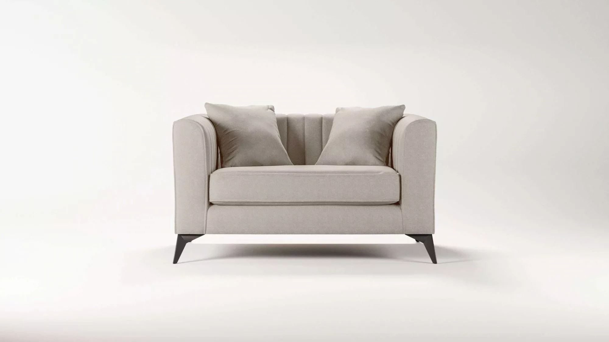 Places of Style Loveseat »MATTHEW B/T/H: 130/86/74 cm Sessel«, incl. Zierki günstig online kaufen