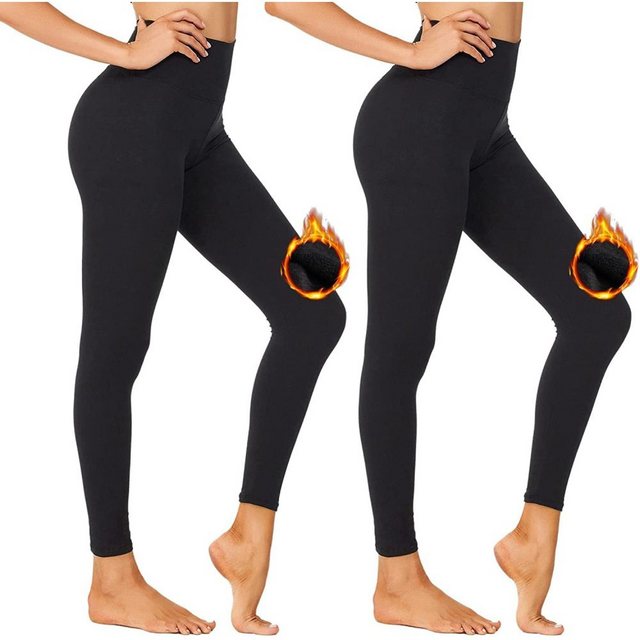 Truyuety Thermoleggings Damen Thermoleggins Gefütterte Leggings Dicke Strum günstig online kaufen