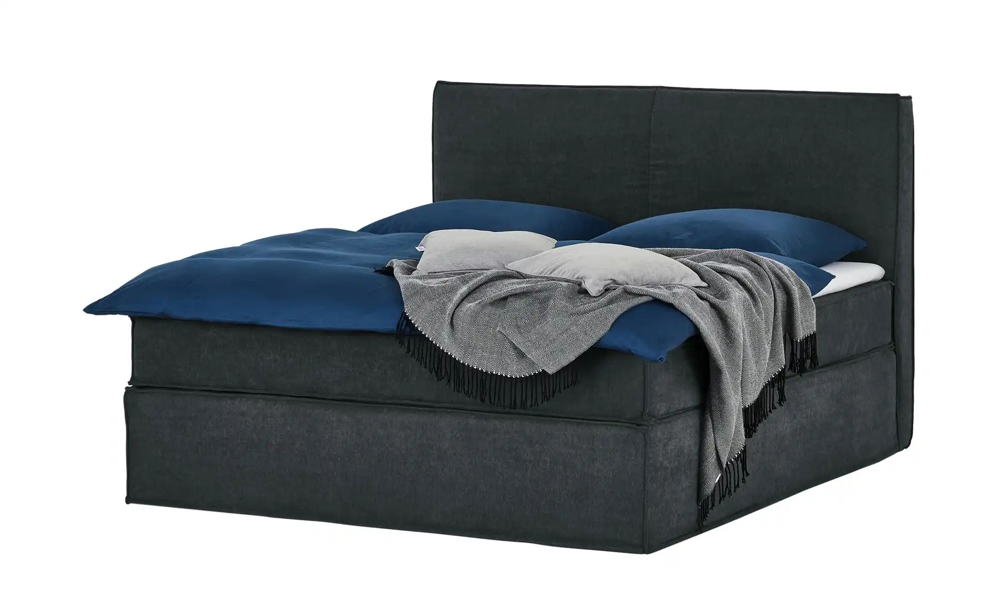 Boxi Boxspringbett 180 x 200 cm mit trendigem Keder Boxi Urban ¦ grau ¦ Maß günstig online kaufen